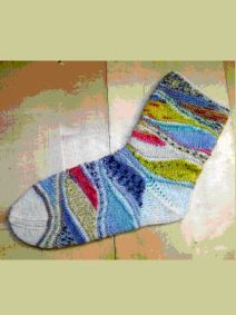 Strickanleitung Socken Eiscreme